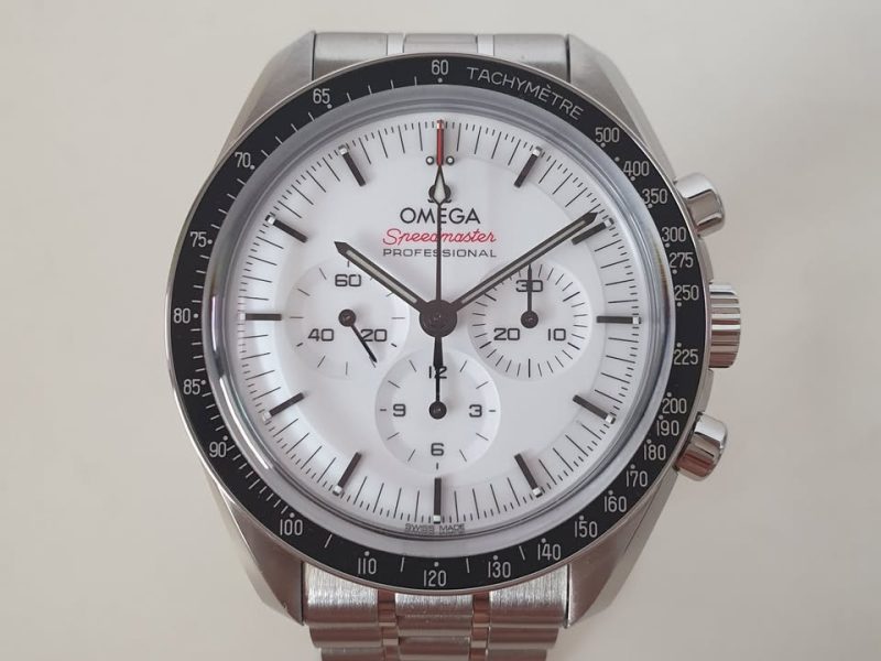 Omega Speedmaster White 310.30.42.50.04.001 42mm Stainless Steel AUG 2024 Complete Set Box Papers - Watches For Cryptocurrency