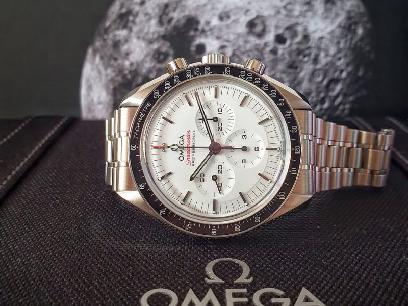 Omega Speedmaster White 310.30.42.50.04.001 42mm Stainless Steel AUG 2024 Complete Set Box Papers - Watches For Cryptocurrency