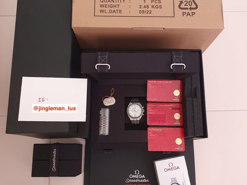 Omega Speedmaster White 310.30.42.50.04.001 42mm Stainless Steel AUG 2024 Complete Set Box Papers - Watches For Cryptocurrency