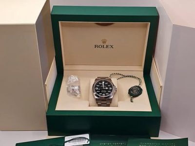 Rolex Air King Airking Ref 126900 40mm Oystersteel 2024 Complete Set Box Papers - Watches For Cryptocurrency