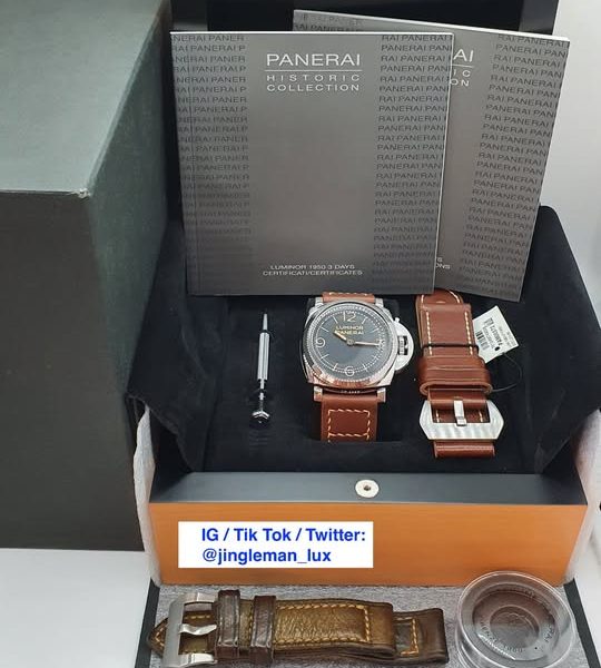 Panerai Luminor 1950 3 Days PAM 372 Stainless Steel 47mm Complete Set PAM372 PAM00372 - Watches For Cryptocurrency